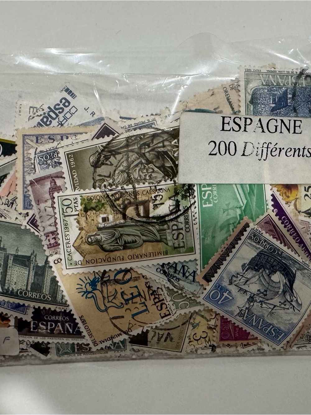 Vintage Spain Stamp Lot - Mixed Colors